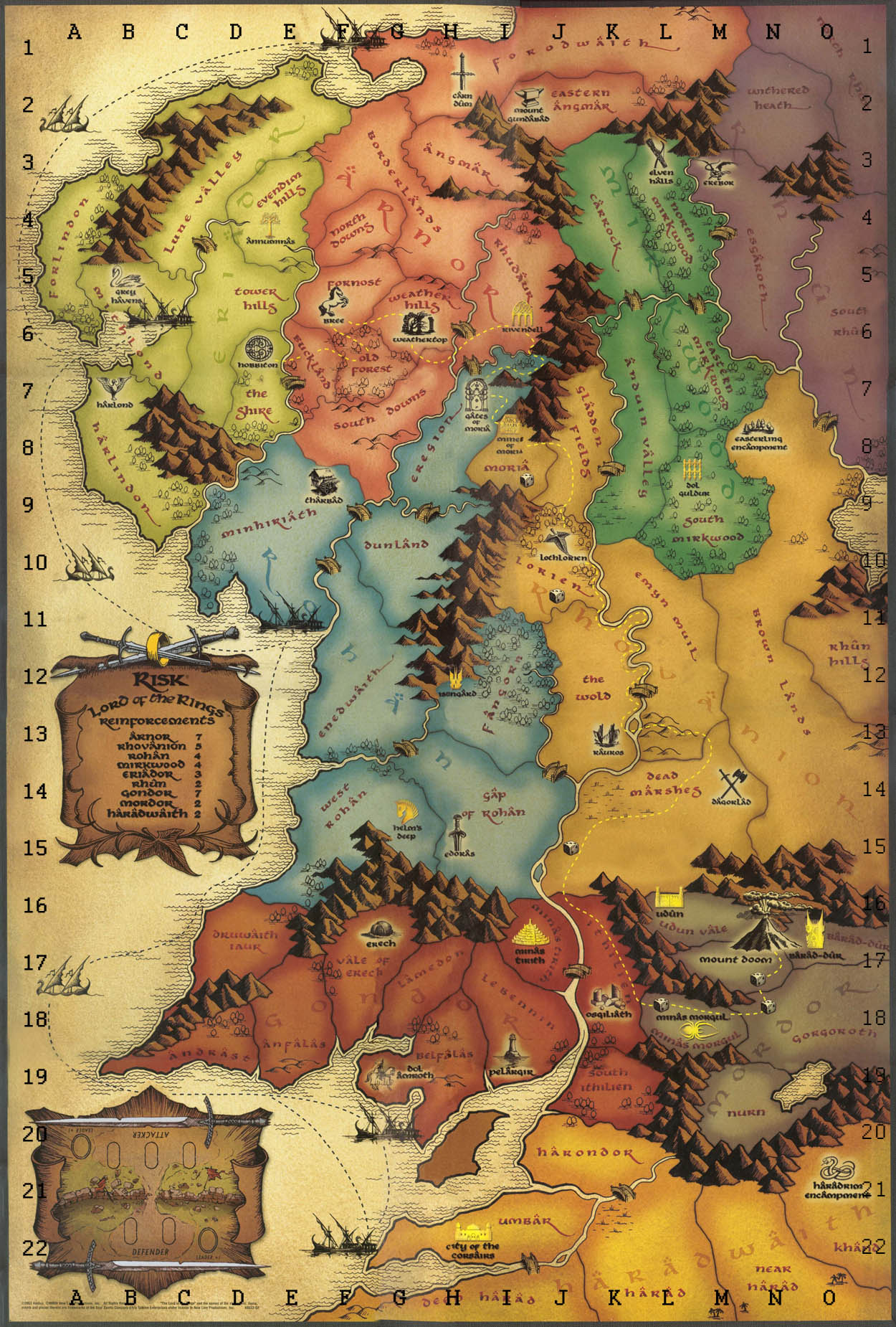 Image 12866: lotr map risk