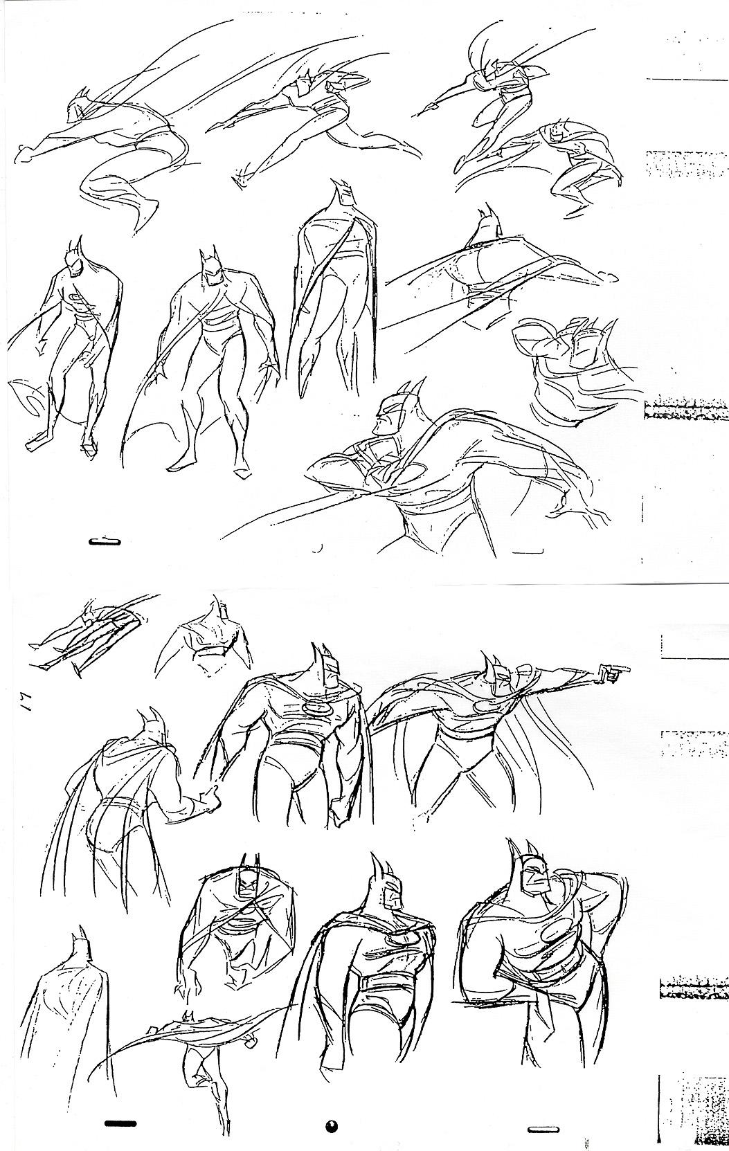 Image 20820: batman bruce_timm bw cape cowl dc how-to-draw sketch